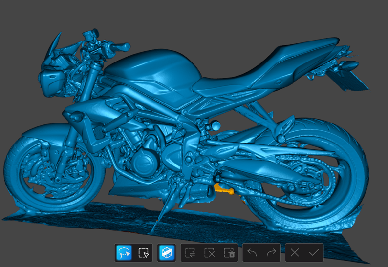 Triumph Street Triple scansione 3D